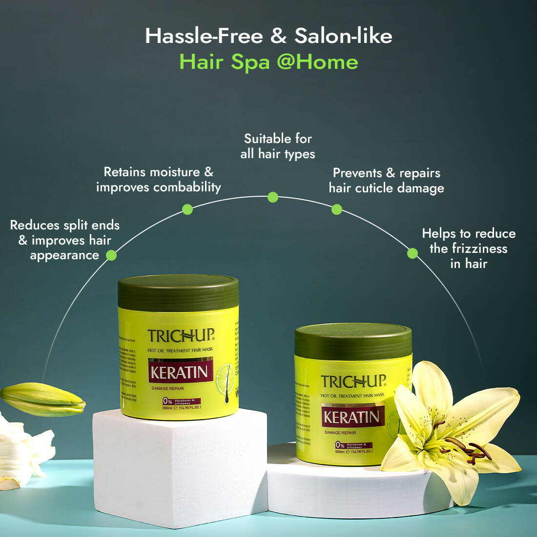 Vasu Healthcare Trichup Keratin Hot Oil Treatment Hair Mask  Grab2Buy Trichup Grab2Buy