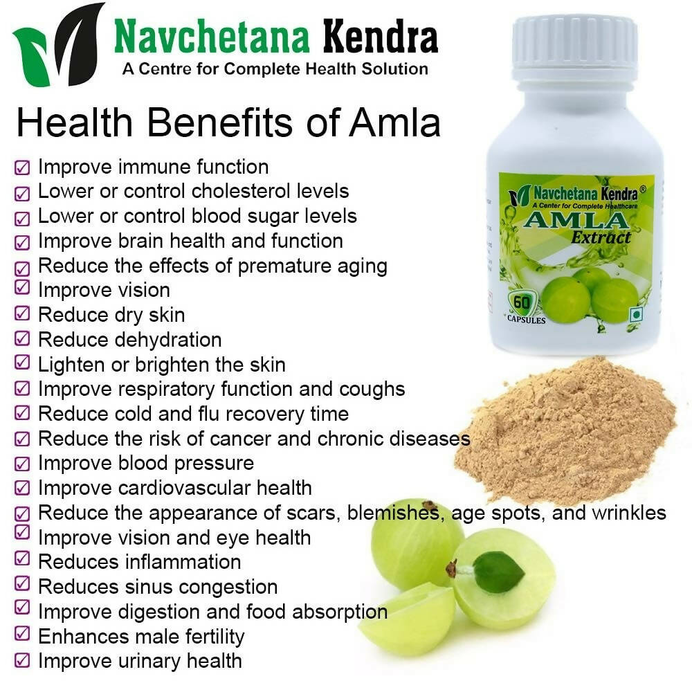 Navchetana Kendra Amla Extract Capsules - Grab2buy