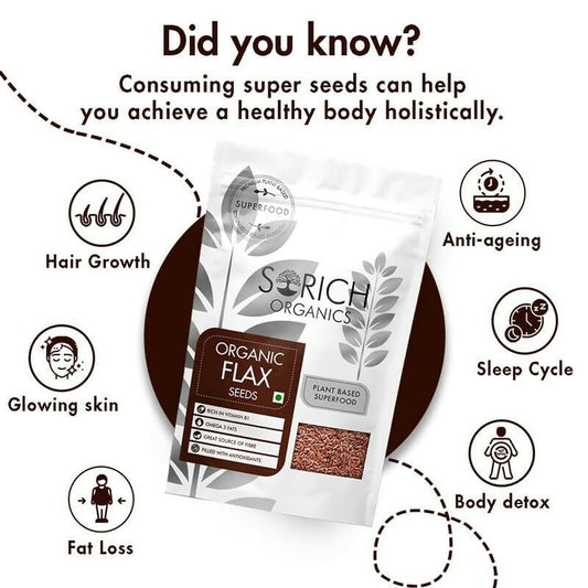 Sorich Organics Flax Seeds - Alsi Seeds - Grab2buy