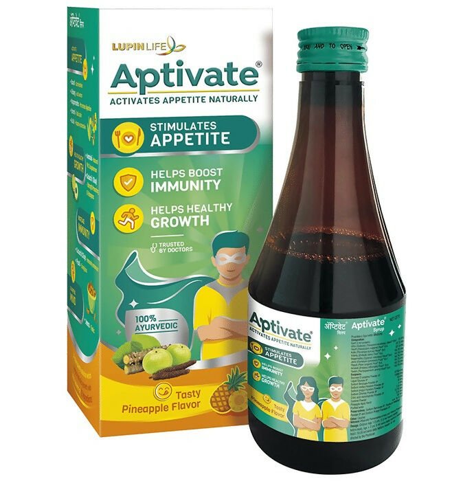 Aptivate 100% Ayurvedic For Appetite Pineapple Syrup 