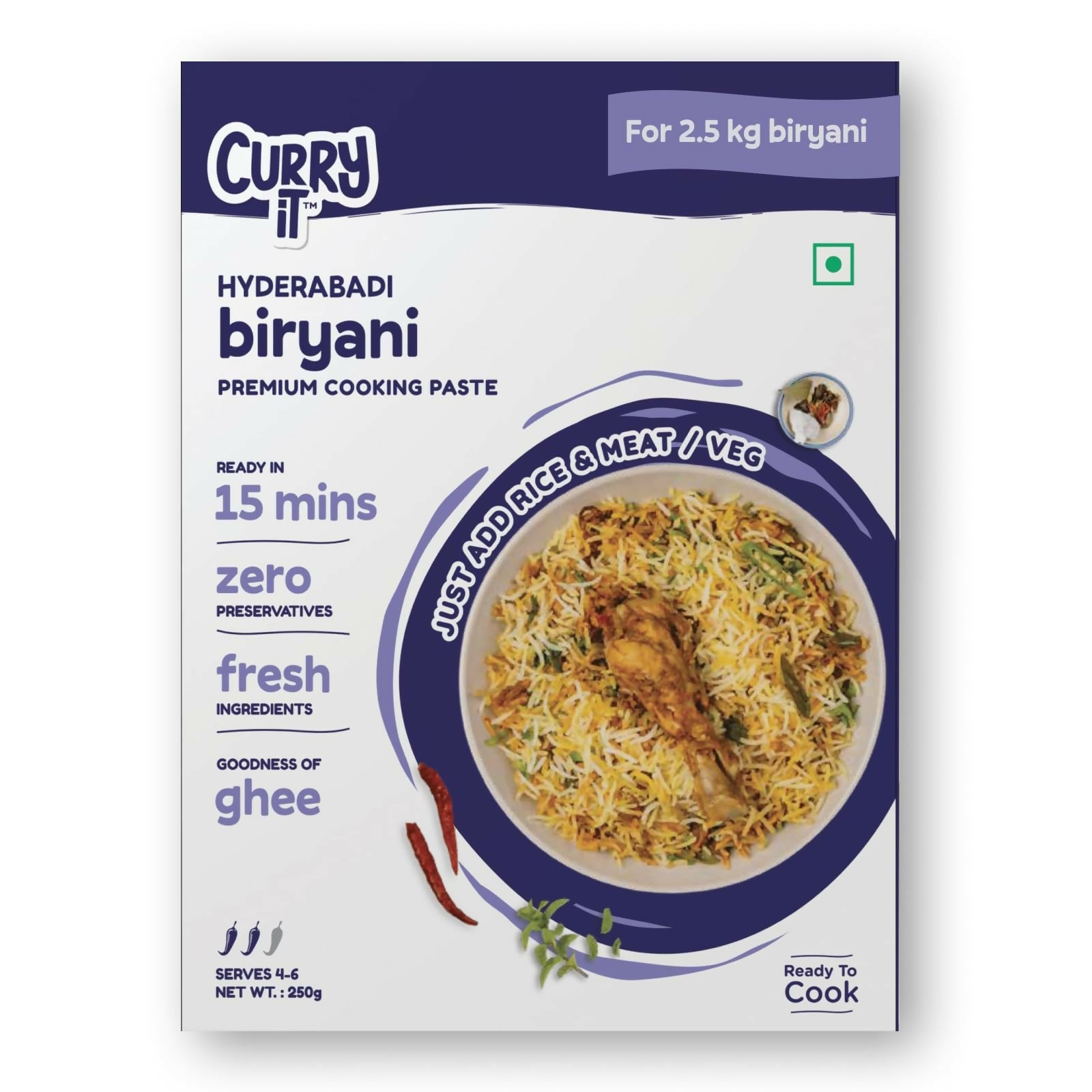 CURRYiT Instant Hyderabadi Biryani Premium Cooking Paste - Grab2buy