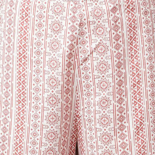 FIORRA Women's White Cotton A-line Kurta with Palazzo 