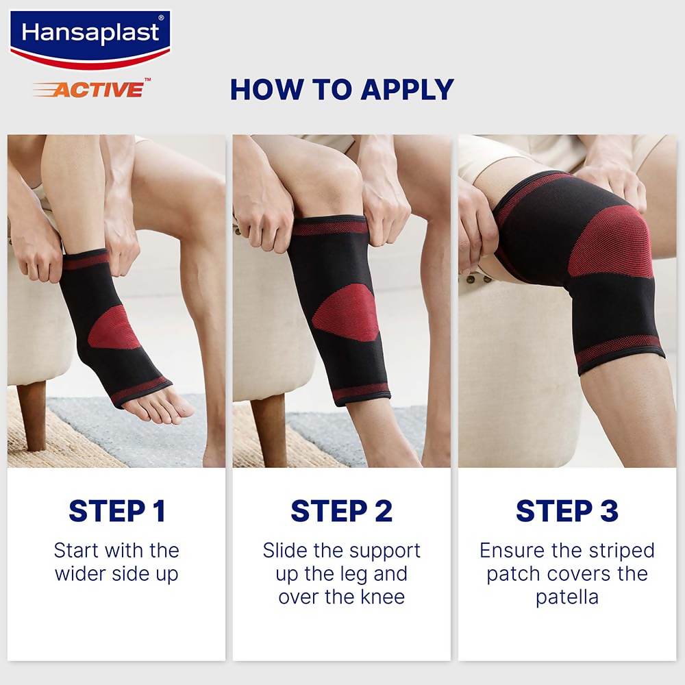 Hansaplast Active Knee Support for Men & Women (Pair) 