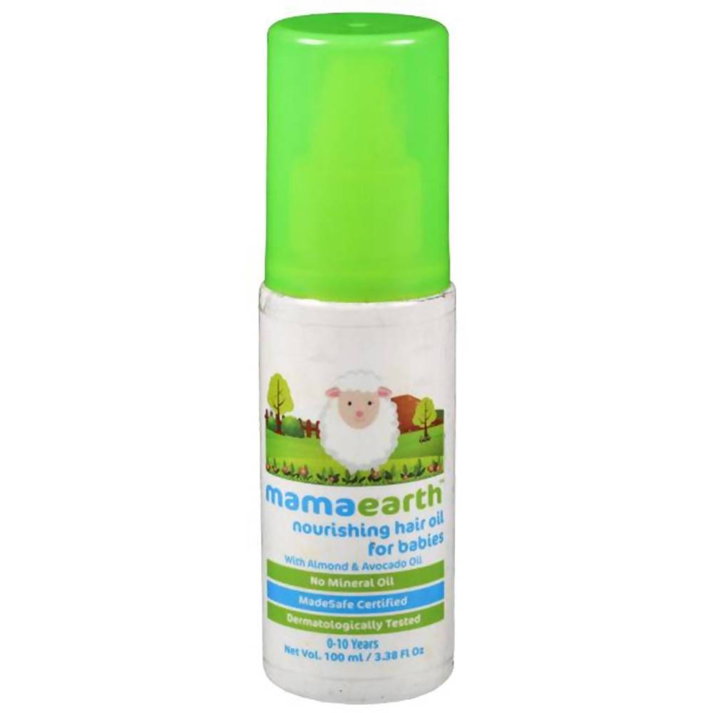 Mamaearth Nourishing Hair Oil For Babies For Repairs Dry Scalp & Stimulates New Hair Growth 