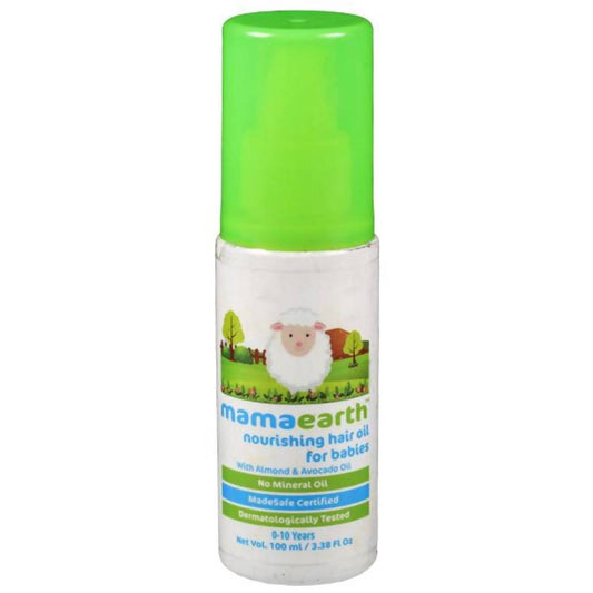 Mamaearth Nourishing Hair Oil For Babies For Repairs Dry Scalp & Stimulates New Hair Growth 