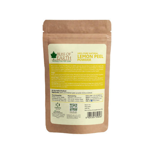 Bliss of Earth 100% Pure Natural Lemon Peel Powder - Grab2buy