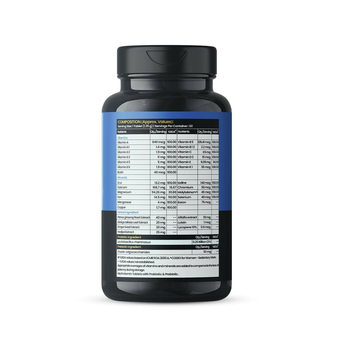 Meadbery Multivitamin With Probiotics Tablets 