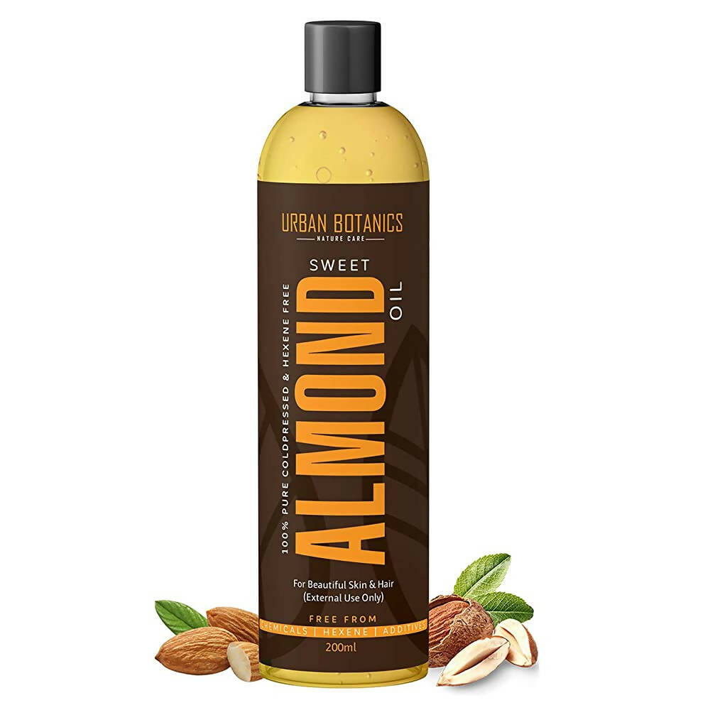 Urban Botanics Pure Cold Pressed Sweet Almond Oil  Grab2Buy Urban Botanics Grab2Buy