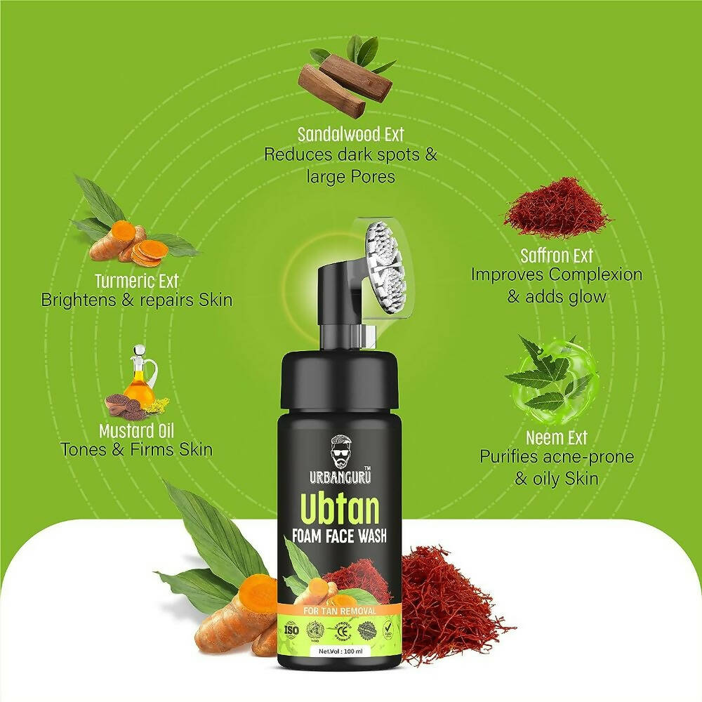 Urbanguru Men's Ubtan Foaming Face Wash  Grab2Buy Urbanguru Grab2Buy