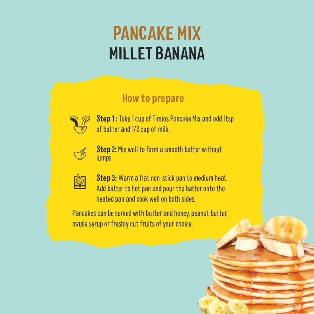Timios Banana Millet Pancake with Vanilla  Grab2Buy Timios Grab2Buy