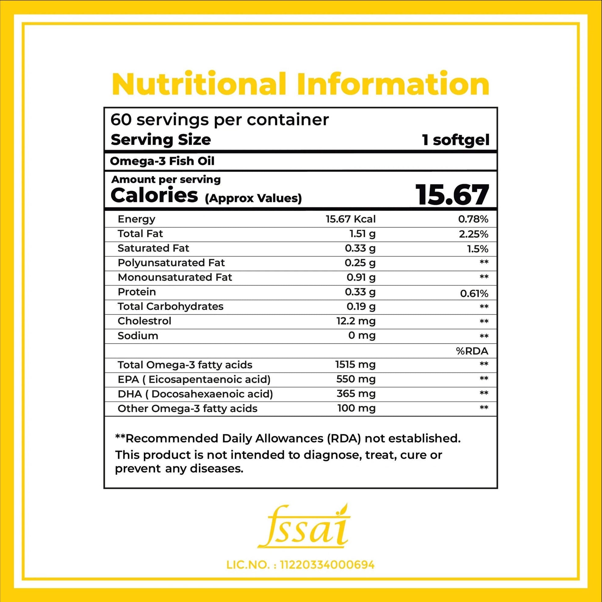 Boldfit Omega-3 Fish Oil Triple Strength Softgels - Grab2buy