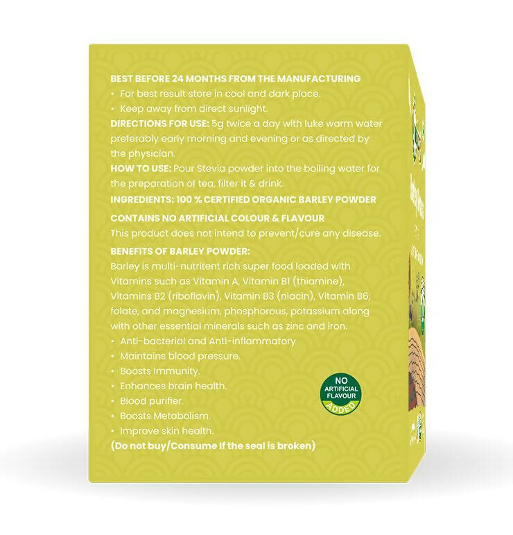 Nutriorg Certified Organic Barley Grass Powder 