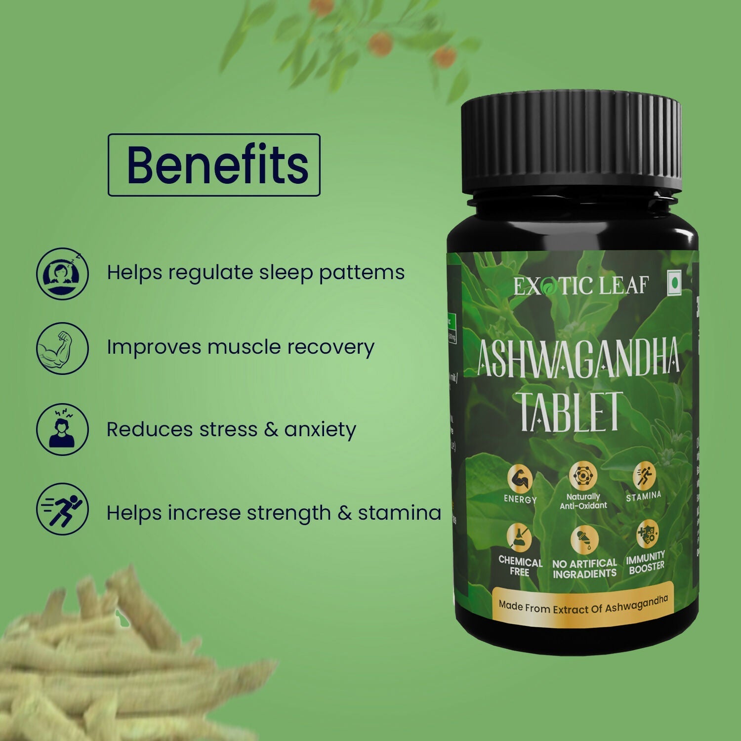 Exotic Leaf Ashwagandha Tablets 
