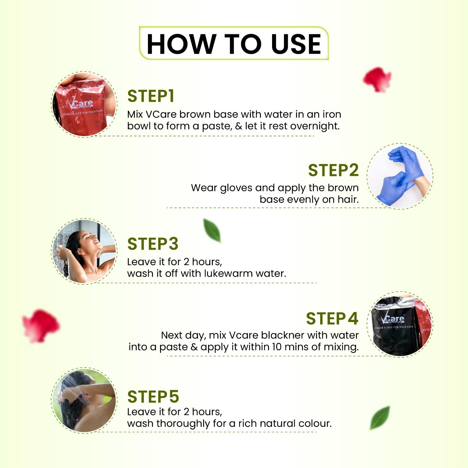 VCare Natural Herbal Hair Dye Powder  Grab2Buy VCare Grab2Buy