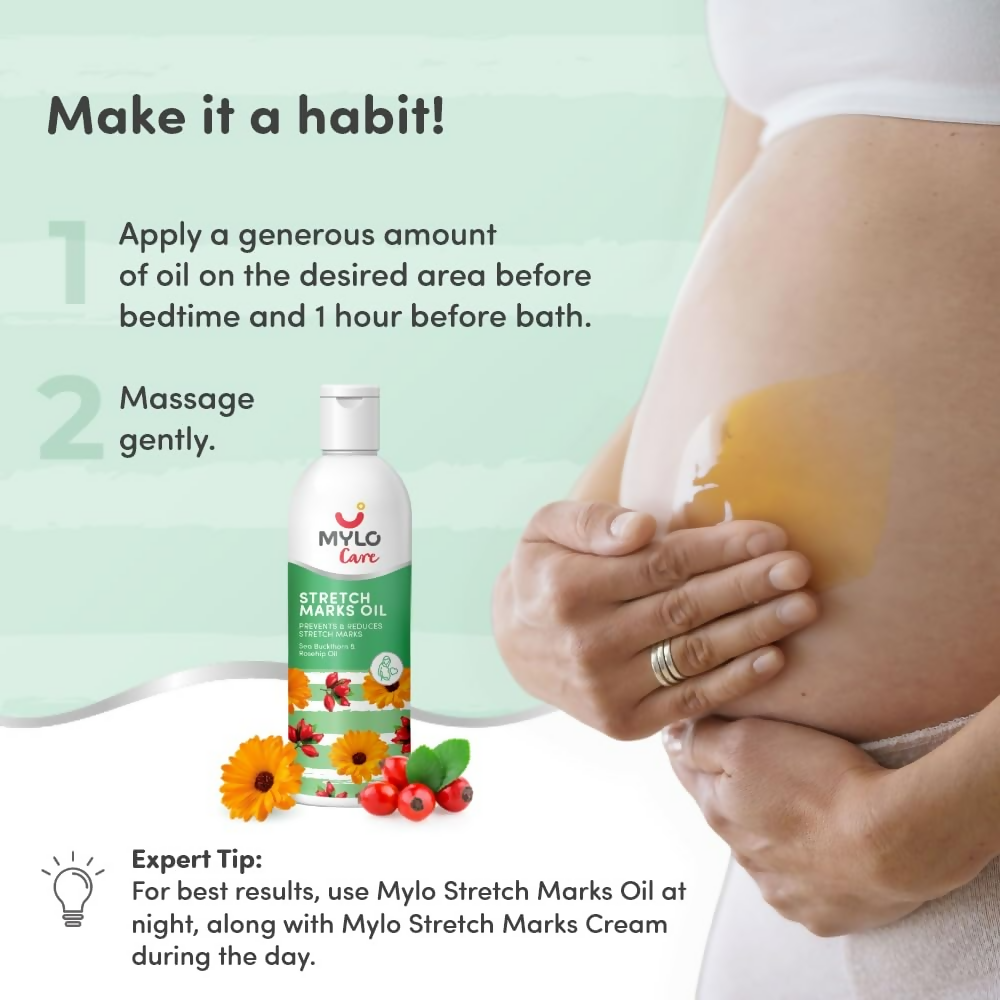 Mylo Care Stretch Marks Oil - with Sea Buckthorn  Grab2Buy Mylo Care Grab2Buy