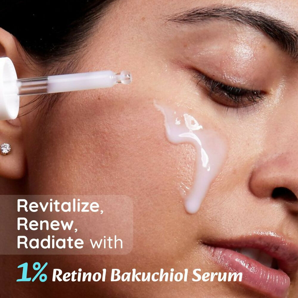Wild Oak 1% Retinol Bakuchiol Face Serum Anti-Aging Brightening & Skin Texture Improvement  Grab2Buy Wild Oak Grab2Buy