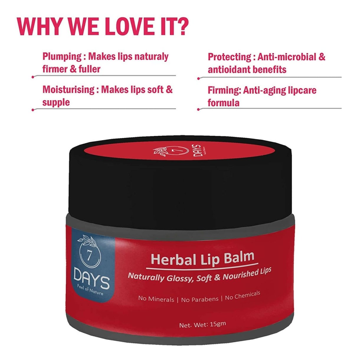 7 DAYS Herbal Lip Balm 