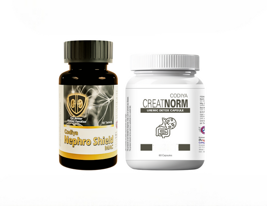 Uveda Naturals Codiya Nephroshield Mac & Creatnorm Capsules Combo 