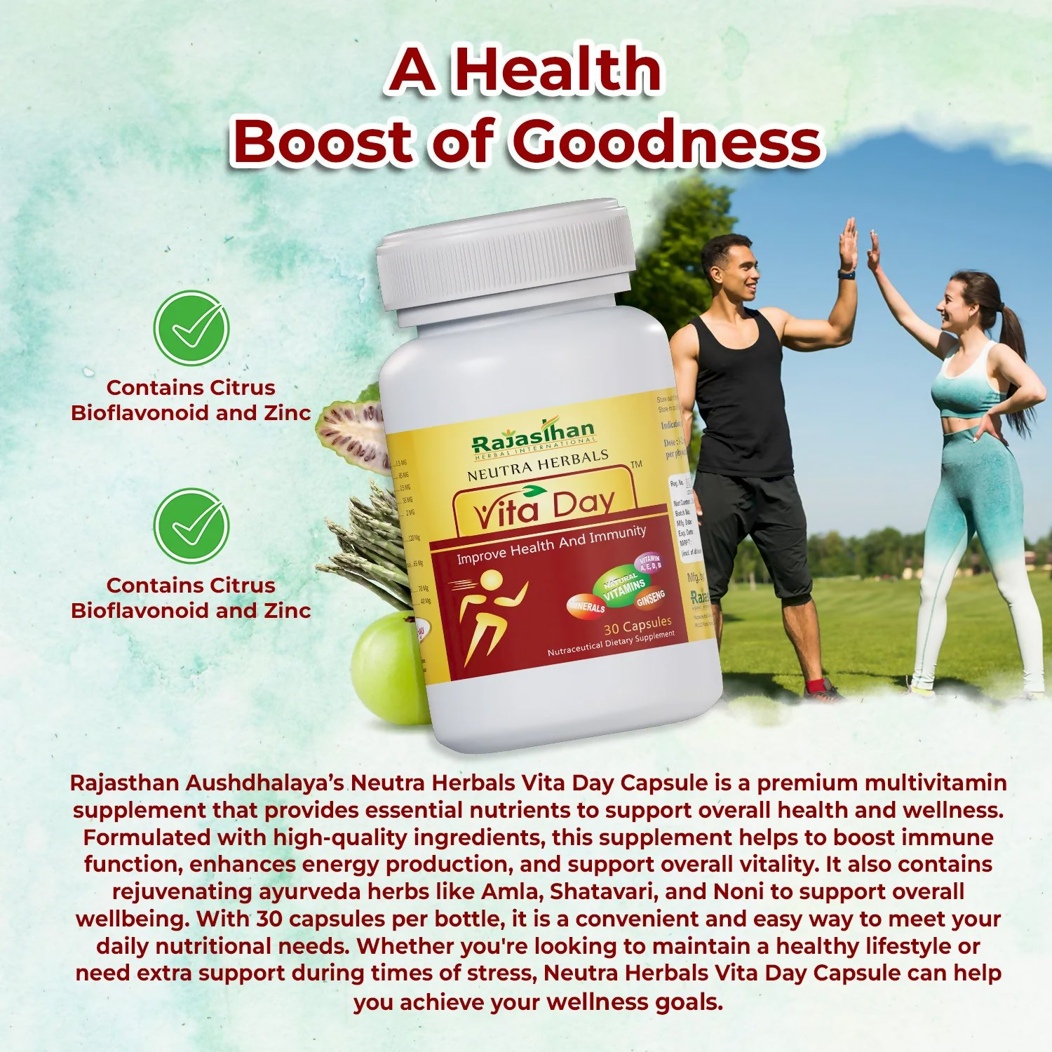 Rajasthan Herbals Neutra Herbals Vita Day Capsules 