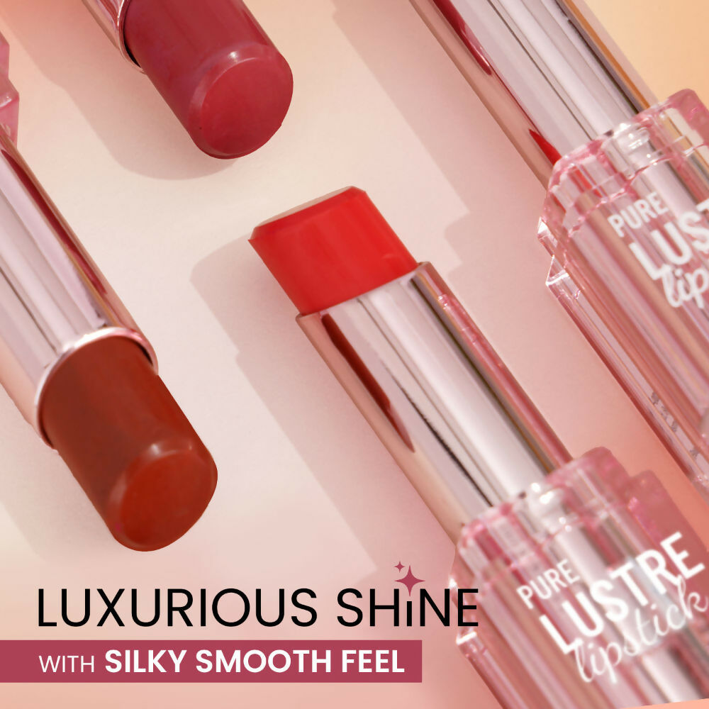 Swiss Beauty High Shine Finish Smooth Glide Pure Lustre Lipstick - 12 Mad Maroon 