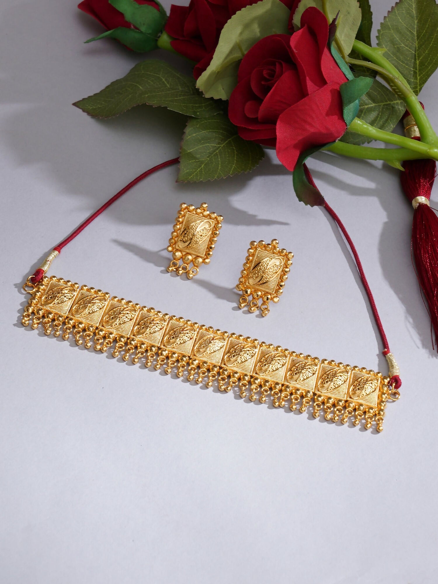 Gold plating jewellery set (Gold) - Ruby Raang - Grab2buy