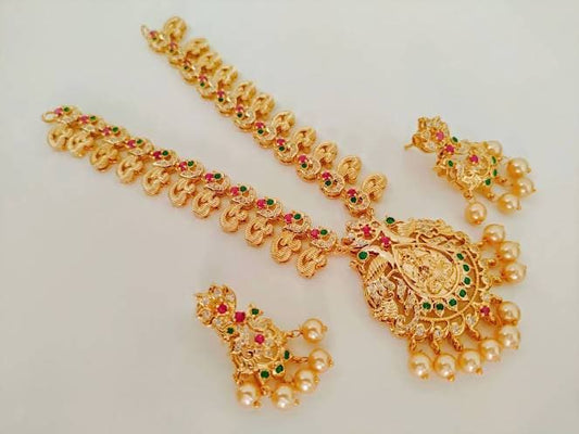 Multicolor Temple Bridal Jewelry Set