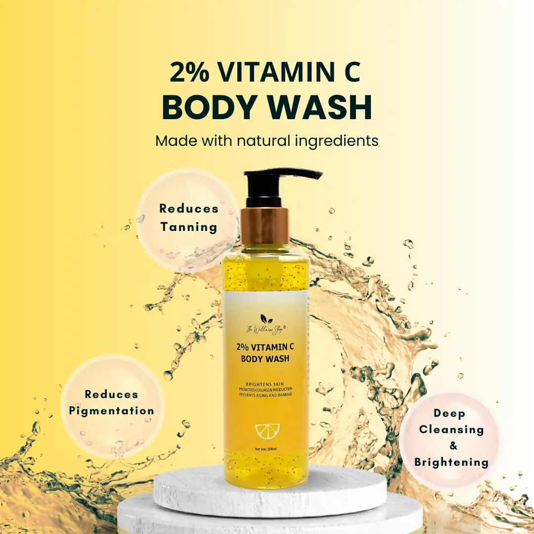 The Wellness Shop 2% Vitamin C Body Wash  Grab2Buy The Wellness Shop Grab2Buy