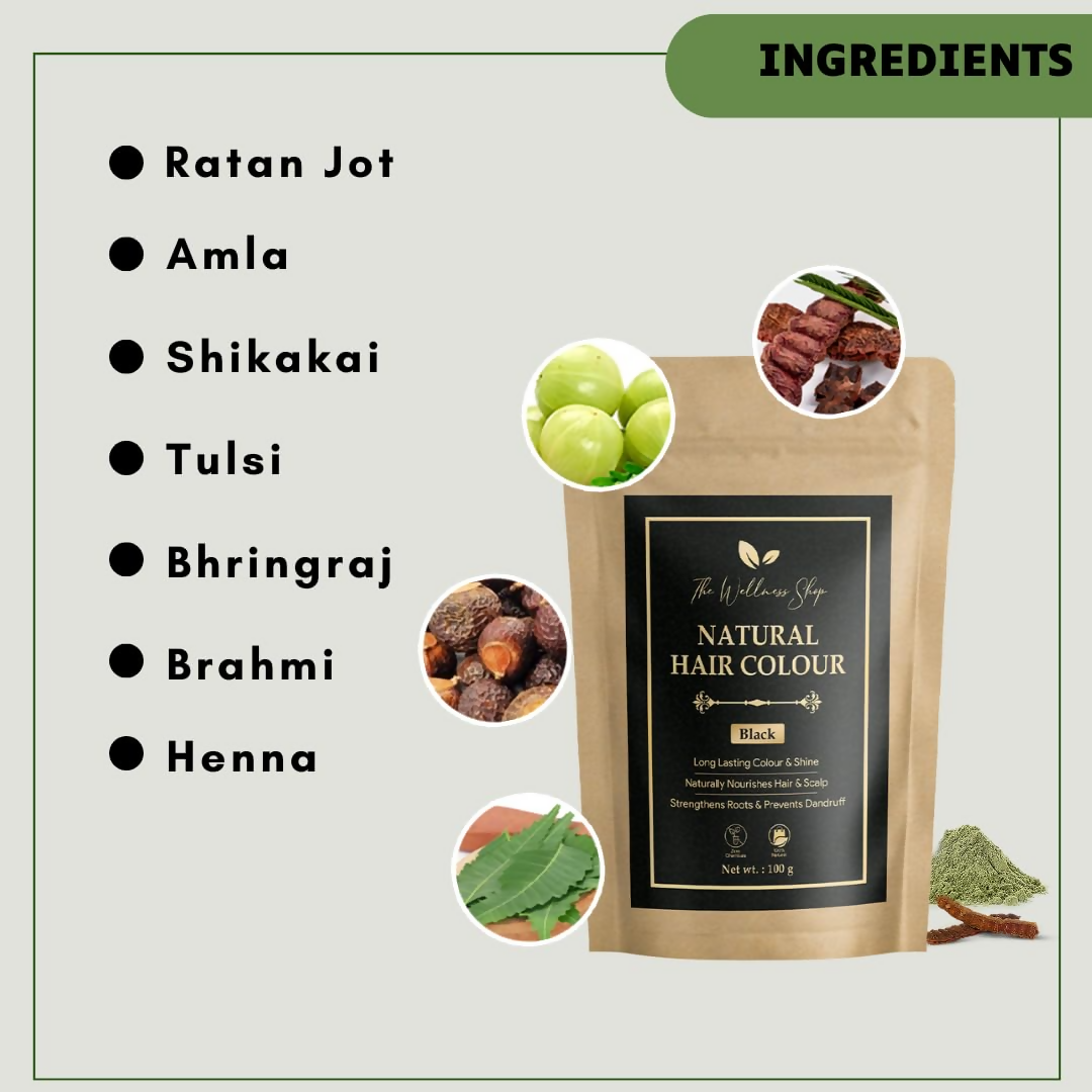 The Wellness Shop Natural Black Hair Colour  Grab2Buy The Wellness Shop Grab2Buy