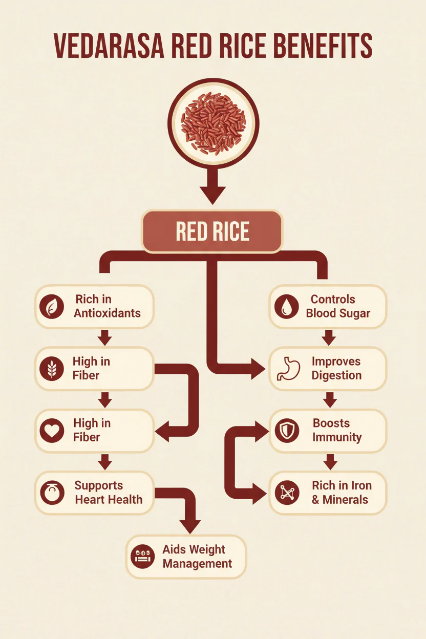 VedaRaSa Natural & Organic Red Rice  Grab2Buy VedaRasa Grab2Buy