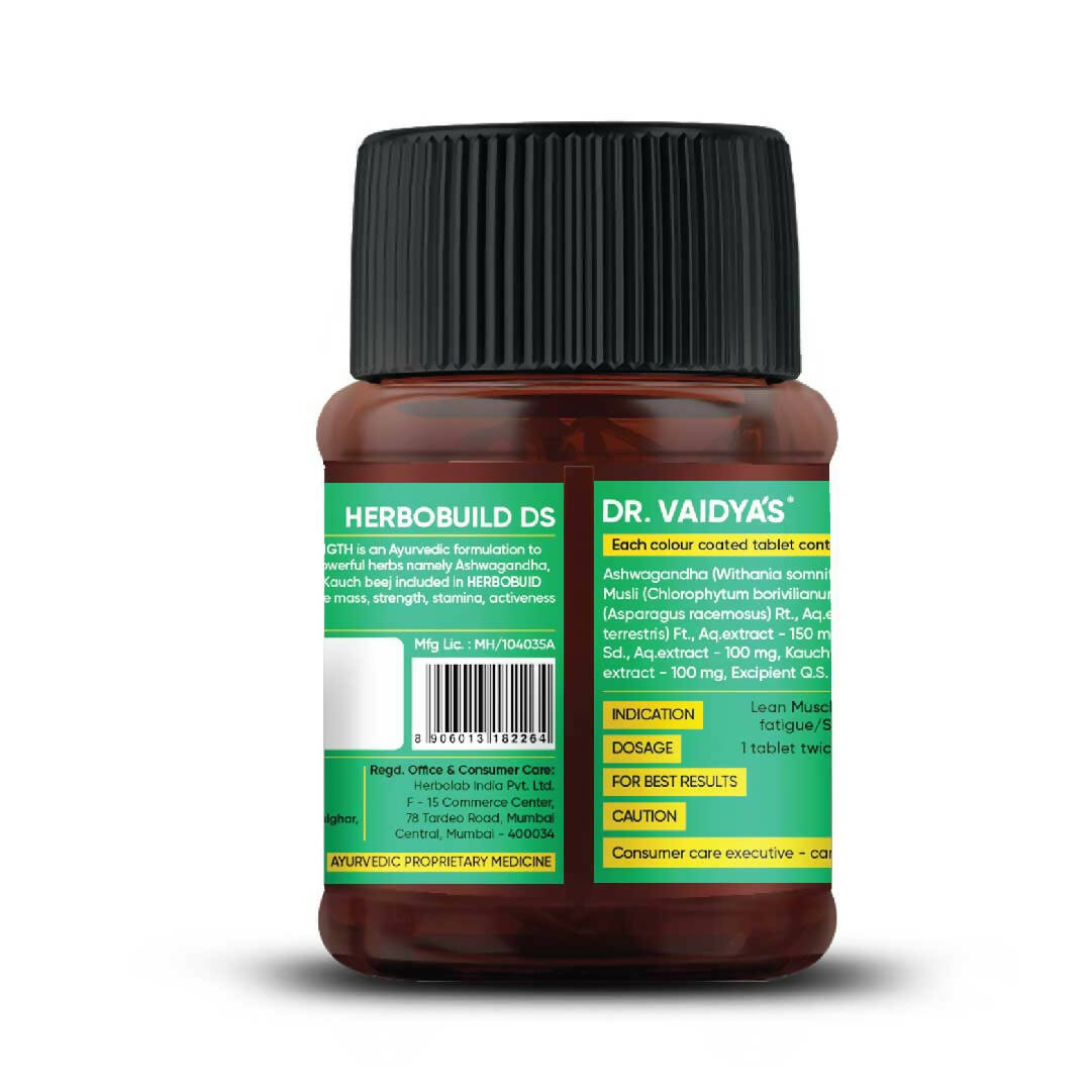Dr. Vaidya's Herbobuild DS (Double Strength) Tablets 
