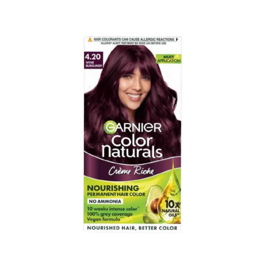 Garnier Color Naturals Creme Riche Hair Color - Shade 4.20 Wine Burgundy 