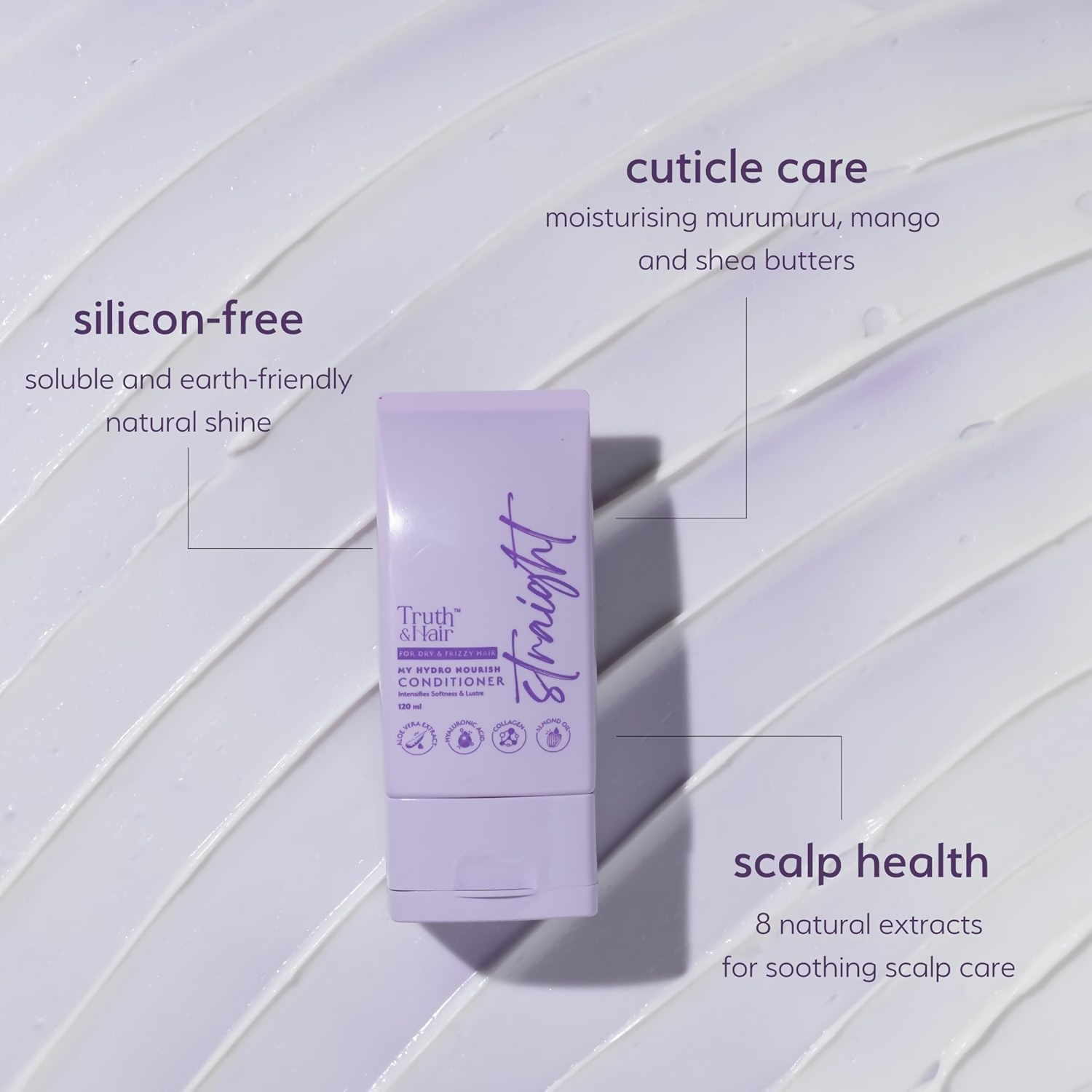 Truth & Hair Hydro Nourish Conditioner For Straight Hair  Grab2Buy Truth & Hair Grab2Buy