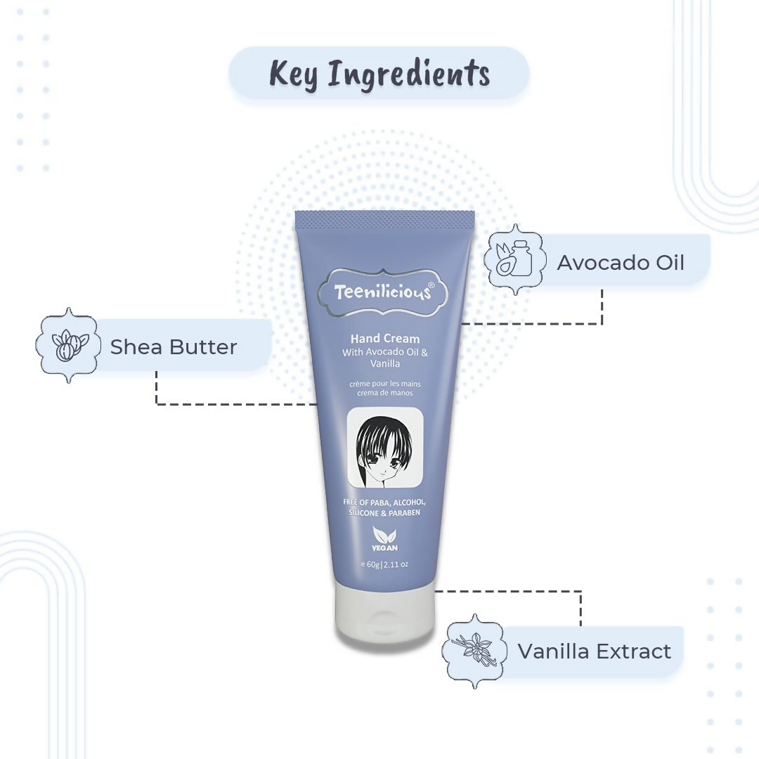 Teenilicious Hand Cream With Avocado Oil & Vanilla 