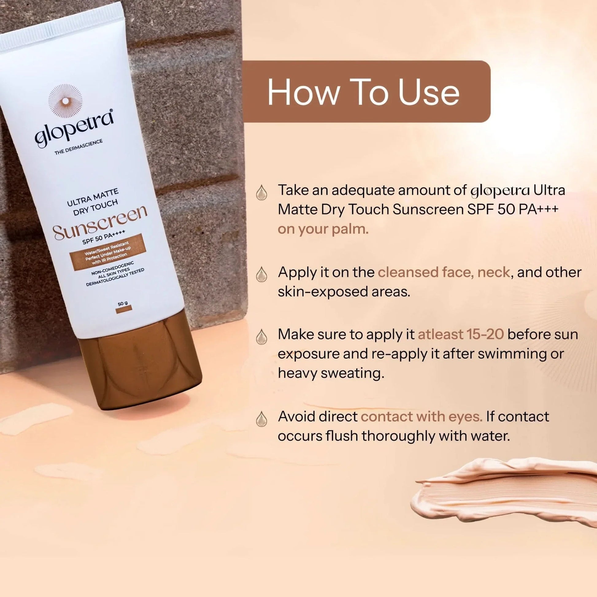 Glopetra Ultra Matte Dry Touch Sunscreen Spf 50 Pa+++  Grab2Buy Glopetra Grab2Buy