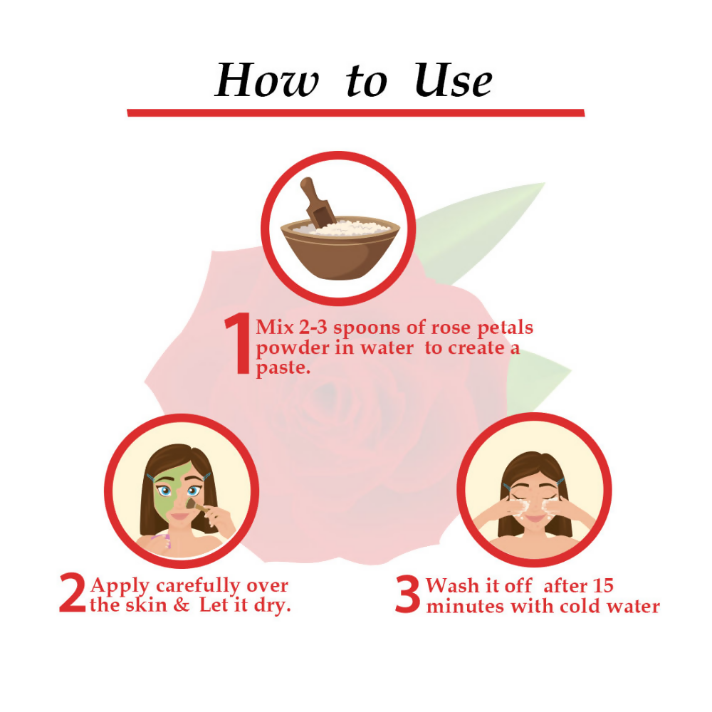 Wild Organic Rose Petals Powder 