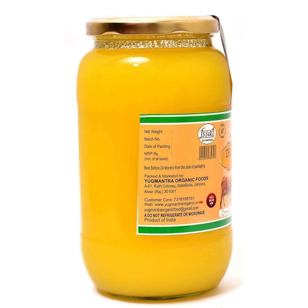 Yugmantra Organic Desi Cow Ghee Rathi | Home Made | Traditional Bilona Method | Curd-Churned | Natural, Pure & Healthy Ghee 
