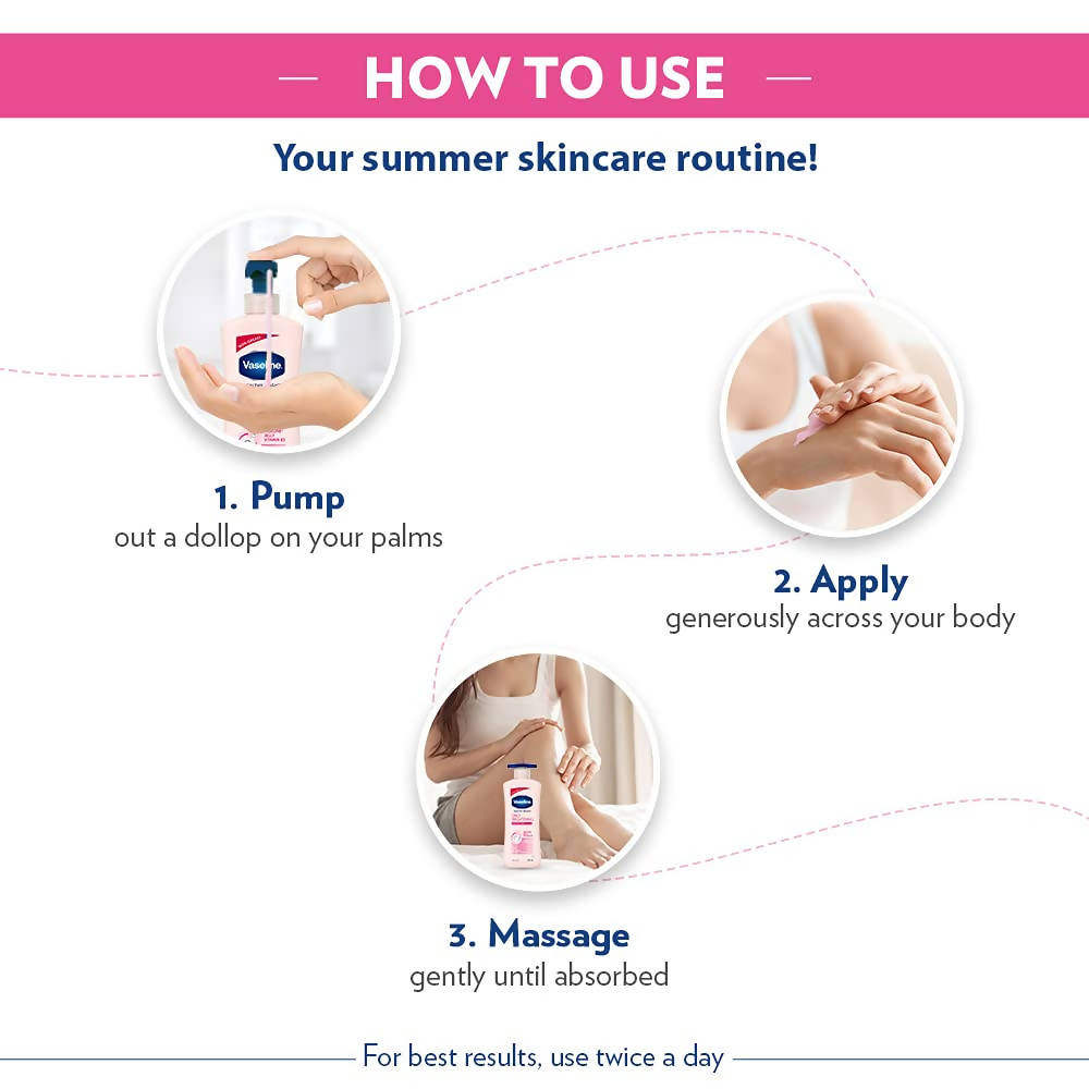 Vaseline Healthy Bright Daily Brightening Body Lotion how to use