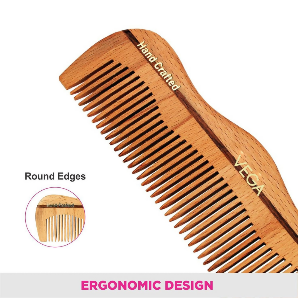 Vega Grooming Wooden Hair Comb - Handmade  Grab2Buy Vega Grab2Buy
