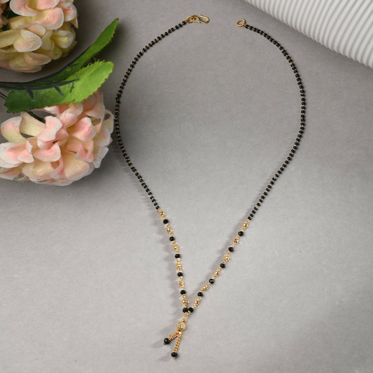 AanyaCentric Gold-plated Mangalsutra & Ring Set - Grab2buy