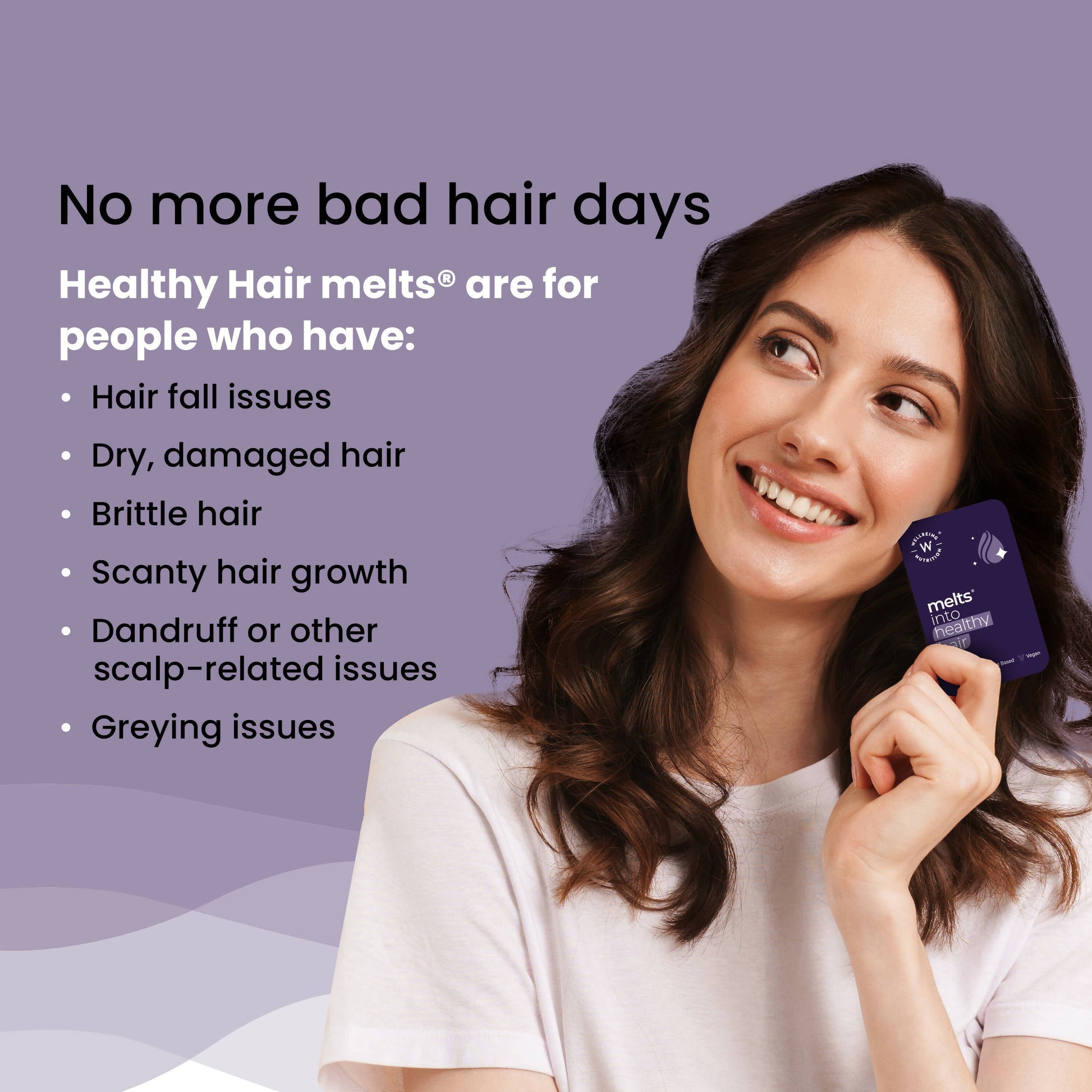 Wellbeing Nutrition Melts into Healthy Hair Biotin 10,000mcg Tropical Watermelon Disintegrating Strip Sugar Free  Grab2Buy Wellbeing Nutrition Grab2Buy