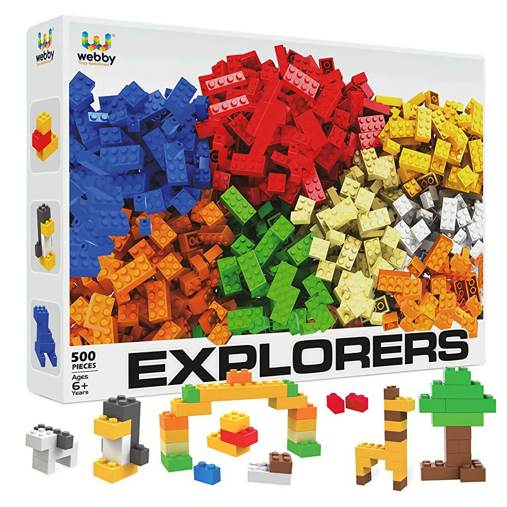 Webby Building Blocks Construction Set- 500 Pcs  Grab2Buy Webby Grab2Buy