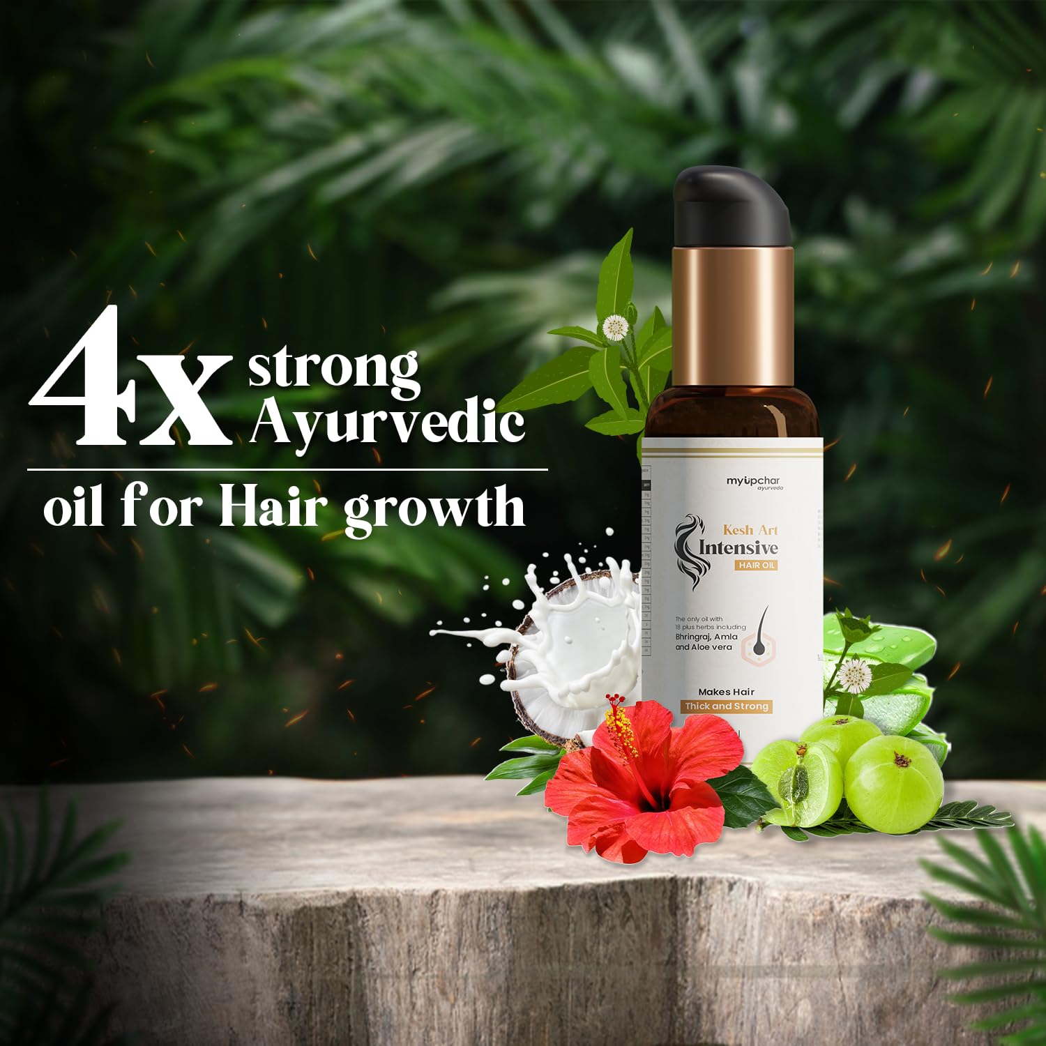 myUpchar Ayurveda Kesh Art Bhringraj Hair Growth Oil 