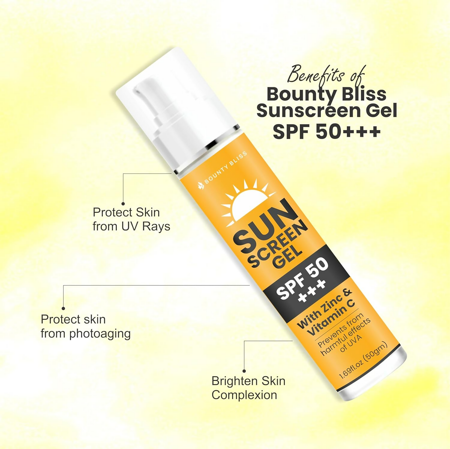 Bounty Bliss Sunscreen Lotion SPF 50+++  Grab2Buy Bounty Bliss Grab2Buy