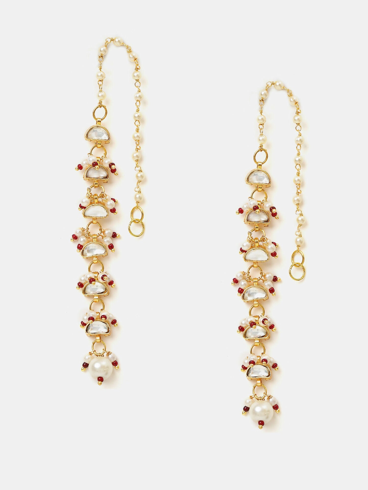 Ruby Raang Rose Mist Pearl Earrings
