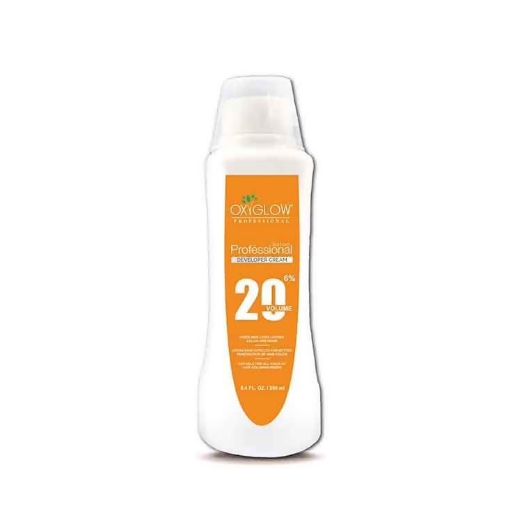 Oxyglow Herbals Professional Hair Color Developer - 20 Volume (6%) Orange 