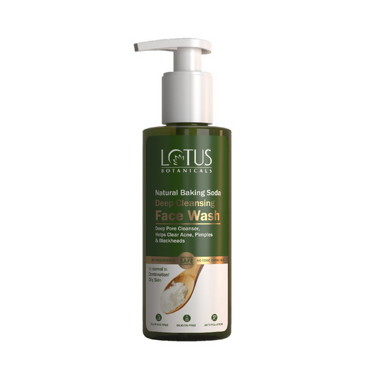 Lotus Botanicals Natural Baking Soda Deep Cleansing Face Wash | Swadesiicart