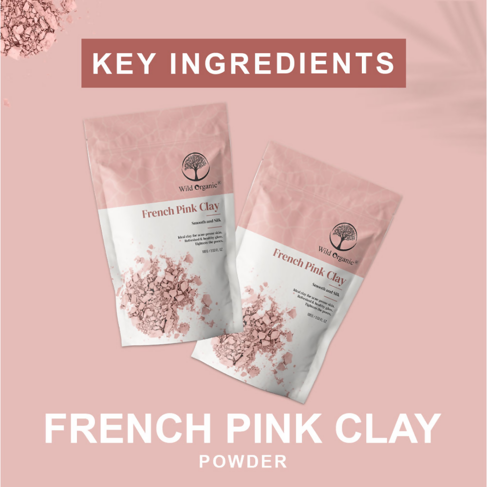 Wild Organic French Pink Smooth And Silk Clay Powder 