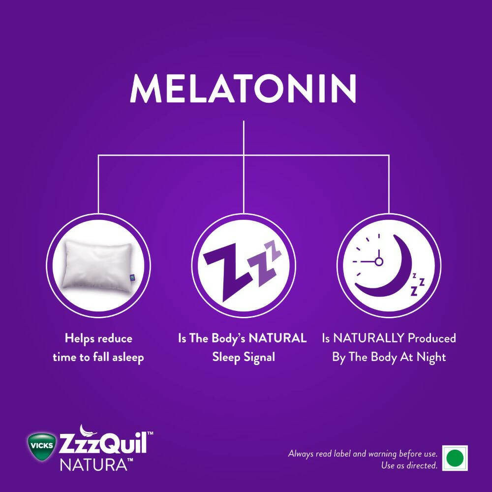 Vicks ZzzQuil Natura Melatonin Sleep Gummies 