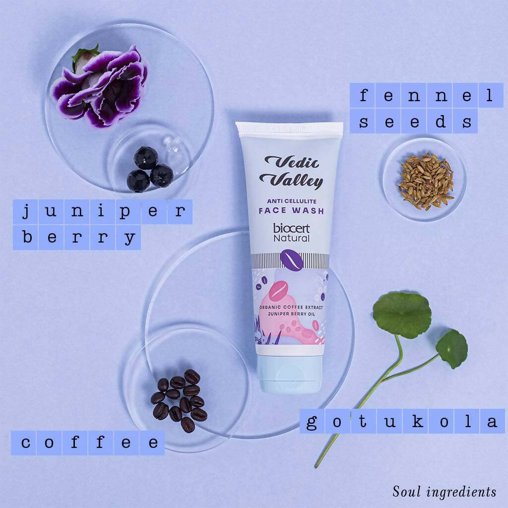 Vedic Valley Anti Cellulite Face Wash With Coffee Bean & Juniper Berry Oil  Grab2Buy Vedic Valley Grab2Buy