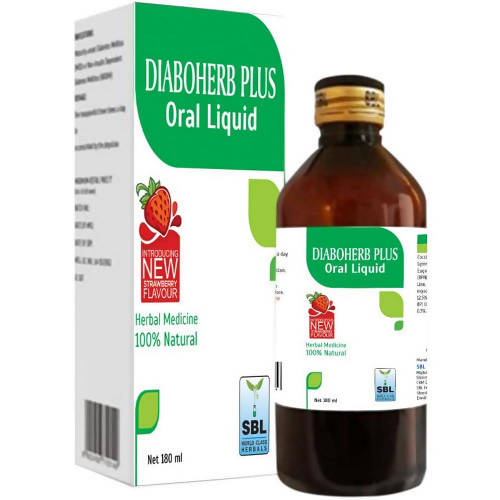 SBL Homeopathy Diaboherb Plus Oral Liquid - Strawberry Flavor 